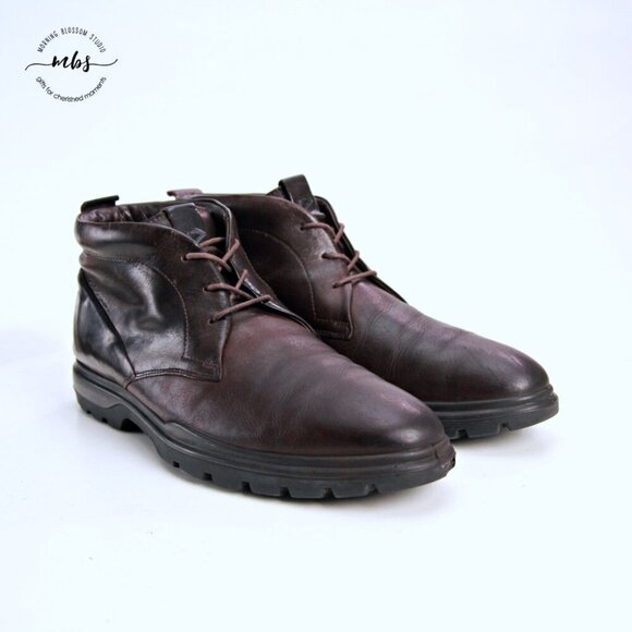 Ecco CityTray Avant Leather Ankle Boots Brown Men EU 46 US‎ 12-12.5 main image 10